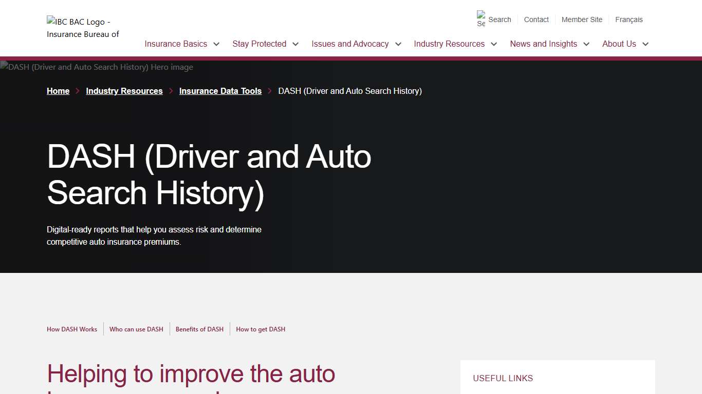 DASH (Driver and Auto Search History)